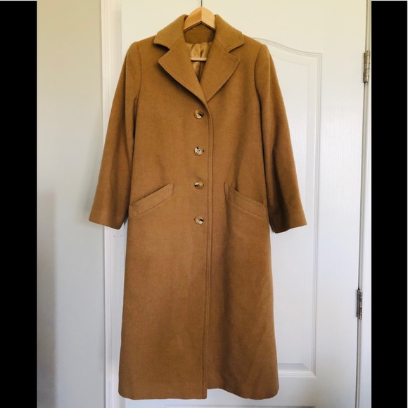 Vintage Tan 100% Camel Hair Coat